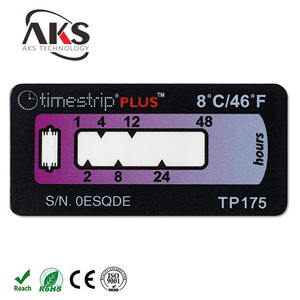 Étiquette <span class=keywords><strong>de</strong></span> température réversible à <span class=keywords><strong>8</strong></span> degrés, 1 pièce, usage unique pour chaîne économique - Product Image 1
