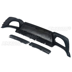 Magickit Rear <b>Diffuser</b> W/<b>LED</b> Light for 2019-2022 BMW 3-Ser G20 G28 Sport 330i M340i Carbon Color and Black - Product Image 6