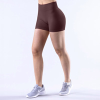 Shorts de sport pour femmes, taille mi-haute, en nylon à séchage rapide, compressifs, pour yoga et fitness, personnalisables