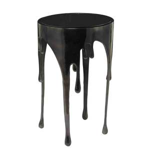 Mesas laterales para sala de estar, muebles modernos de Metal y aluminio, negro antiguo, para bares, hoteles y restaurantes - Product Image 1