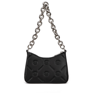 2024 vente chaude <span class=keywords><strong>noir</strong></span> <span class=keywords><strong>sac</strong></span> en cuir véritable luxe sous les bras <span class=keywords><strong>sac</strong></span> à main femmes <span class=keywords><strong>sac</strong></span> de selle avec chaîne en métal <span class=keywords><strong>argent</strong></span>é logo personnalisé - Product Image 3