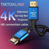 Cable HDTV 4K de Alta Velocidad de 1.5M a 20M, Cable HD-MI 2.0 3D 4k 18gbps Chapado en Oro con Ethernet para TV, Laptop, PS5, Interfaz HDM