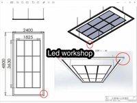 Garage de vente d'usine professionnel rgb Led hexagone lumière nouvelle haute qualité Led Tube lumière rgb une lampe en treillis à neuf palais