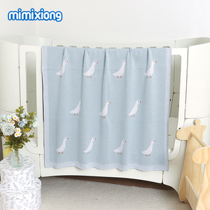 Mimixiong OEKO Tex - Mantas de Algodón Tejidas para Bebés Recién Nacidos con un Bonito Diseño de Palomas - Product Image 5