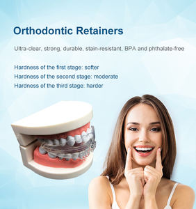 Retenedor de ortodoncia, <span class=keywords><strong>Corrector</strong></span> de dientes, 3 etapas, alisado <span class=keywords><strong>Dental</strong></span>, entrenador de plástico para uso doméstico, caja de molienda de dientes, embalaje - Product Image 2