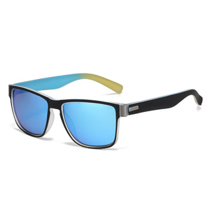Lunettes de soleil polarisées pour hommes, monture carrée, UV400, pour sports de plein air, monture en plastique et métal, verres TAC - Product Image 2