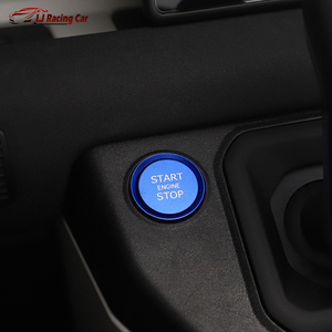 Kit de Adhesivos para el <span class=keywords><strong>Interior</strong></span> del Automóvil en Rojo, Azul y Plateado, Cubierta para el Botón de Encendido/Apagado del Motor para Land Rover <span class=keywords><strong>Defender</strong></span> 90 110 130 L663 2020-2025 - Product Image 6