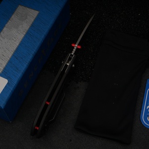 Cuchillo Plegable BM565 Bugout con Hoja de Acero de Damasco Tipo Punta de Lanza, Mango de Fibra de Carbono, Apertura Manual, DIY OEM - Product Image 3