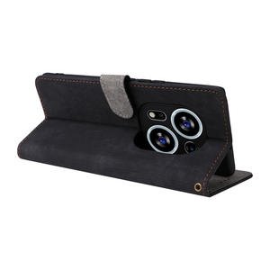 Para Tecno Phantom <span class=keywords><strong>X2</strong></span> 5g/Phantom <span class=keywords><strong>X2</strong></span> <span class=keywords><strong>Pro</strong></span> 5G Pova 5 4G Protección RFID Cartera Retro Ranura para tarjeta Funda con soporte para teléfono Funda de cuero con tapa - Product Image 6