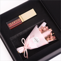 Boîtes d'emballage personnalisées en papier noir, ensemble de cosmétiques de luxe, emballages personnalisés pour rouge à lèvres, 10 pièces