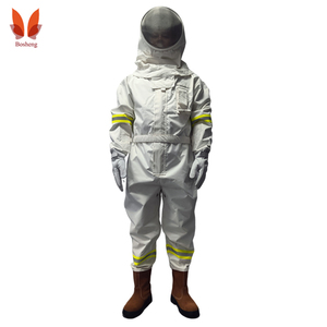 Combinaison anti-abeilles pour <span class=keywords><strong>pompier</strong></span>, combinaison <span class=keywords><strong>de</strong></span> travail <span class=keywords><strong>de</strong></span> sécurité une pièce, polypropylène blanc, réfléchissant et respirant - Product Image 1