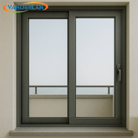 Ventanas Corredizas de Vidrio de Aleación de Aluminio Modernas Personalizadas con Certificación CE, Insonorizadas, Ecológicas, con Garantía de 5 Años |   Marca