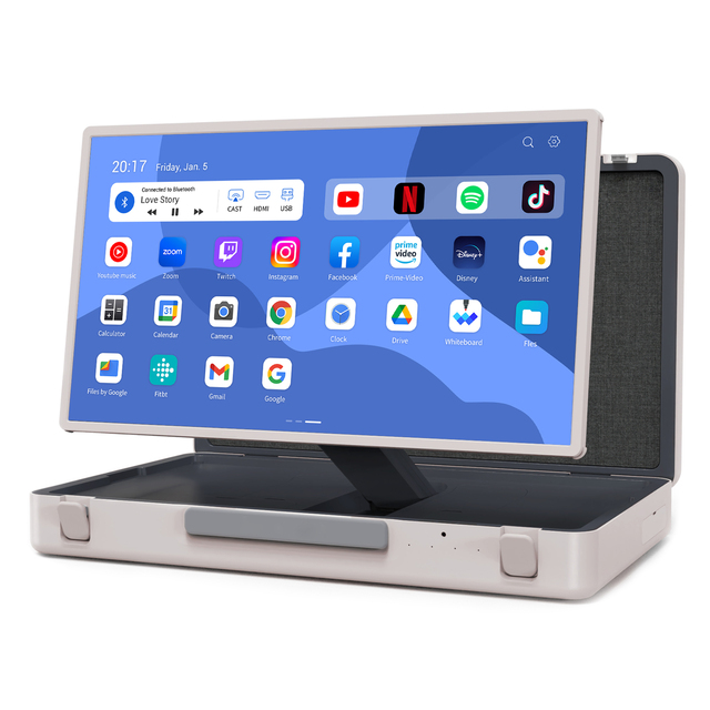OEM Suitcase Tv Portable Display 27 Inch Smart Tablet Android Touch Screen for Outdoor Karaoke Game Smart Interactive Displays