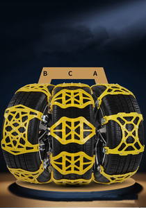 Neumático de automóvil Cadena antideslizante <span class=keywords><strong>Clavos</strong></span> de acero Cadena de <span class=keywords><strong>nieve</strong></span> Invierno Todoterreno Cadena de <span class=keywords><strong>rueda</strong></span> simple de emergencia portátil - Product Image 3