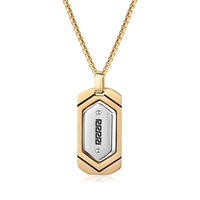 Collar con Colgante de Acero Inoxidable de Alta Calidad, Estilo Hip Hop, Geométrico, Moderno, para Hombre, Fabricante Mayorista
