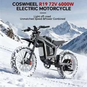 Moto électrique 72V 40Ah 6000W avec cadre robuste, moteur sans balais, batterie au lithium intégrée, moyeu arrière pour vélo électrique tout-terrain, 80 <span class=keywords><strong>km</strong></span> - Product Image 2