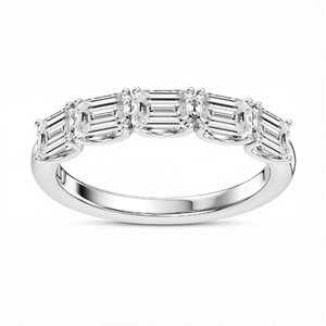 Anillo de Diamante Cultivado en Laboratorio con Corte Esmeralda de 1.50 Quilates para Mujer en Plata de Ley 925, Titanio, Oro de 10K, 14K, 18K, Joyería Fina Elegante - Product Image 1