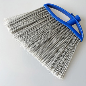 <span class=keywords><strong>Balai</strong></span> d'angle 2-en-1 avec <span class=keywords><strong>brosse</strong></span> à main détachable et poignée intégrée, <span class=keywords><strong>balai</strong></span> <span class=keywords><strong>de</strong></span> hall jaune avec manche métallique articulé en 4 sections - Product Image 4