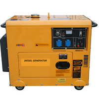 220V 380V 110V 5KVA 5KW 5.5KW 6KW 6.5KW 7KVA 8KW 10 KVA Portable Puissance Générateur Silencieux Diesel Générateur À Vendre