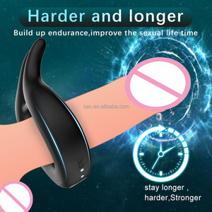 Sacknove Mannelijke Siliconen 10 Frequentie Magnetische Usb Grote Penis Ring Masturbatie Ladyboy Seksspeeltje Konijn Haan Trillende Haan Ring - Product Image 3
