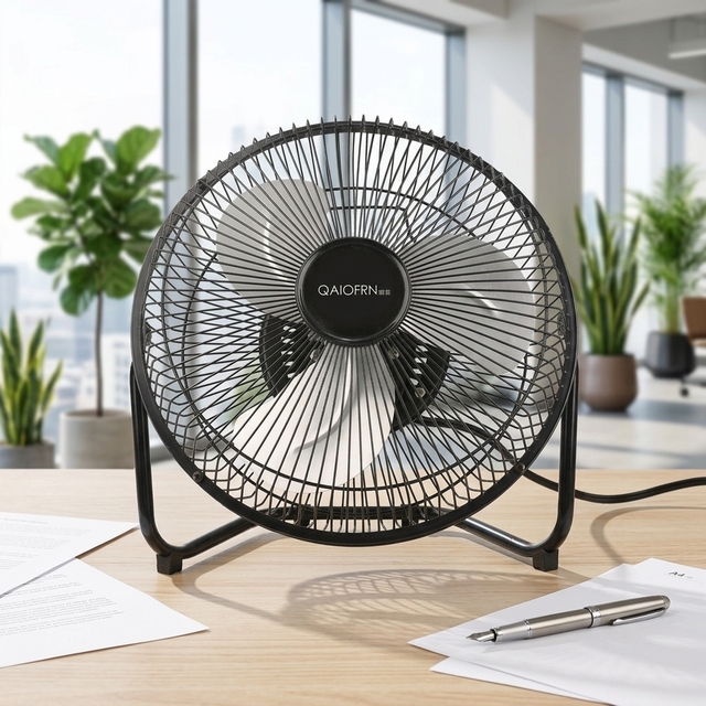 High Wind Power Electric Metal Floor Fan 9 Inch Blade Diameter Energy Efficient Class A+++ Portable Household Standing Air