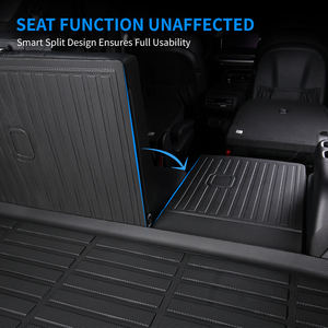 Alfombrillas 3D para Todo Clima para Vehículos, Alfombrillas Antiarañazos para el <span class=keywords><strong>Interior</strong></span> del Automóvil, para Volkswagen VW Tiguan 2009-2017, Alfombrillas para Asientos Traseros y Maletero - Product Image 6