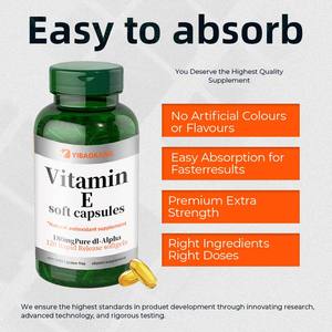 Cápsulas blandas <span class=keywords><strong>de</strong></span> aceite <span class=keywords><strong>de</strong></span> <span class=keywords><strong>vitamina</strong></span> E <span class=keywords><strong>de</strong></span> 1000 IU, cápsulas antioxidantes <span class=keywords><strong>de</strong></span> 120 fácil absorción, compatible con la piel <span class=keywords><strong>de</strong></span> los adultos, <span class=keywords><strong>el</strong></span> corazón y la salud inmunológica - Product Image 5