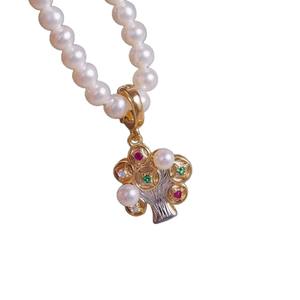 31428 Accesorios de Perlas DIY, Bandeja Vacía para Colgante de Plata S925, Separación de Colores, Árbol de Dinero con Múltiples Cuentas, Colgantes de Perlas de 3-4mm - Product Image 5