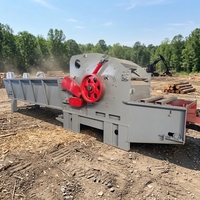 Broyeur de bois électrique CE 10 tonnes avec moteur et entraînement, déchiqueteuse de palettes et de grumes robuste pour sciure de bois et biomasse