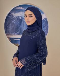 SIPO Eid Hotsale Malaisie Baju Kurung Robe Jilbab Femme Conceptions Islamiques Jubah Muslimah Femmes Pour Vêtements Musulmans Décontractés - Product Image 4