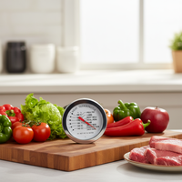 Termometer Dial Tahan Air Baja Tahan Karat ShenWei, Pembacaan Instan, Aman untuk Oven, Dapur, BBQ, Memasak, Tidak Memerlukan Listrik