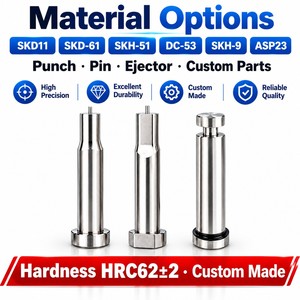 JRD Embouts de poinçonnage progressifs pour estampage métallique SKH51/M2 1.3343 HSS 0.002mm Haute Précision Pièces Automobiles Dureté HRC622 - Product Image 3