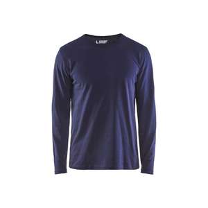 BLAKLADER - 350010428800XL T-<b>shirt</b> long sleeved <b>Navy</b> <b>Blue</b> - EAN 7330509596678 WORK T-<b>SHIRTS</b> AND <b>POLO</b> <b>SHIRTS</b> - Product Image 1