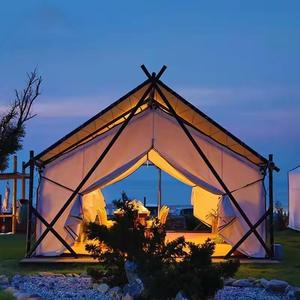 Poteau en bambou de qualité supérieure Style indien <span class=keywords><strong>tipi</strong></span> tente imperméable PVC toile <span class=keywords><strong>Tipi</strong></span> abri personnalisé 6-8 personnes Double pour le glamping en plein air - Product Image 6