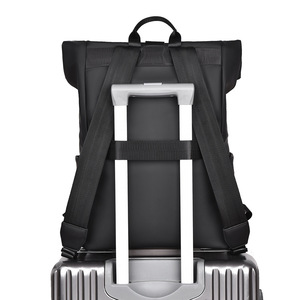 Baofly Men's <b>Backpack</b> 15 Inches Lightweight Business Travel Laptop Bag Solid Color Commuter Casual Waterproof College <b>Student</b> - Product Image 3