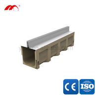 Caniveau de drainage en forme de U avec couvercle de drain de sol