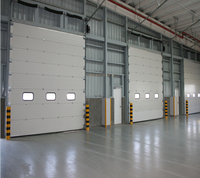 Porte chinoise enroulable en alliage d'aluminium, coupe-vent, porte industrielle à enroulement, porte de garage, panneau isolé, système de rail de plafond