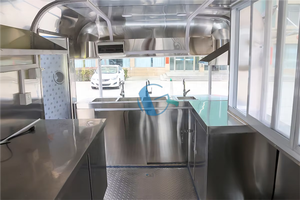 Le plus récent camion de nourriture de <span class=keywords><strong>remorque</strong></span> de camping-car coloré avec une cuisine complète pour Snack Food Hotdogs Chips Catering Restaurant Equipment - Product Image 6