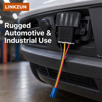 Kabel Konektor Sensor Tahan Cipratan IP54 dengan Kabel Harness Kustom untuk Sensor Ultrasonik Industri Otomotif