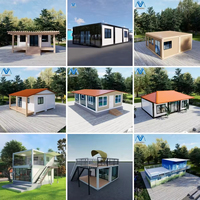 Maisons préfabriquées faciles à assembler, cabane portable, maison modulaire mobile en kit, conteneur d'expédition, structure en acier à vendre