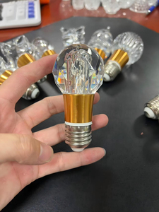 Ampoule LED en cristal YIHAN, culot E27, AC 85-265V, forme B12, 2700K, blanc chaud doux, finition dorée, télécommande - Product Image 2