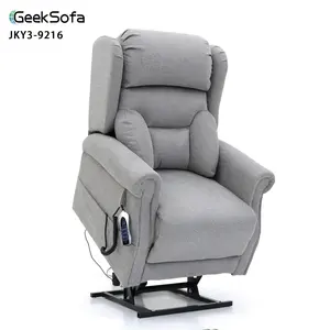 Geeksofa Quad Motor Power Elektrische Medische Lift Riser Fauteuil Stoel Met Elektrische Hoofdsteun En Elektrische Lumbale Ondersteuning Voor Ouderen