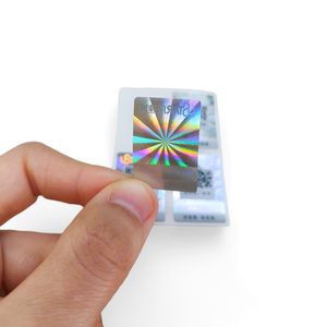 ملصق أمان مخصص قابل للخدش مع رمز QR ثلاثي الأبعاد وهولوغرافي ذاتي اللصق، قابل للتتبع ومضاد للتزوير لتوثيق المنتجات - Product Image 2