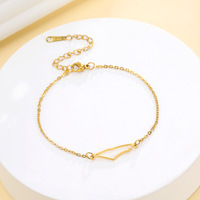 Plaqué or 18 carats Israël Palestine carte bracelet à breloques bracelets chaîne en acier inoxydable pour femme