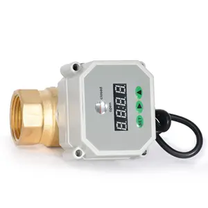 cr201 DN8 DN10 12Volt 2-Way Brass Mini Timer Control Electric Automatic Motorized Water Control Actuator Brass Ball Valve