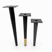 Patas Metálicas Cónicas de Estilo Moderno para Muebles Resistentes, para Mesa de Comedor, Cocina y Uso en Hoteles, Diseño de Lujo