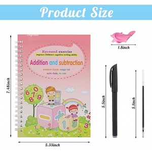 Kit d'écriture magique pour l'éveil des enfants : autocollants d'entraînement à la calligraphie et à la peinture pour le contrôle du stylo en maternelle - Product Image 2