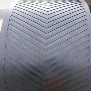 Antislip rubber transportband met visgraatpatroon voor mijntransport - Product Image 3