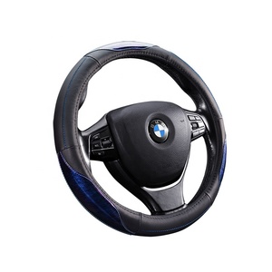 Funda <span class=keywords><strong>de</strong></span> <span class=keywords><strong>cuero</strong></span> <span class=keywords><strong>de</strong></span> vaca genuino para <span class=keywords><strong>volante</strong></span>, Círculo <span class=keywords><strong>de</strong></span> goma blanca - Product Image 2