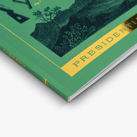 Livre à couverture souple personnalisable avec estampage à chaud or et argent et gaufrage sur papier couché Reliure parfaite